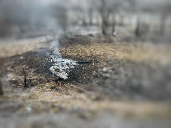 Начальник поліції Вінниччини опублікував фото збитих ракет на території району                      
