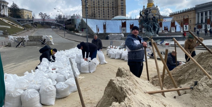 Розбір блокпостів у Києві