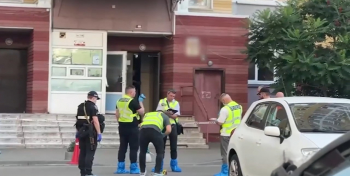 Місце вбивства полковника СБУ Воронича в Києві