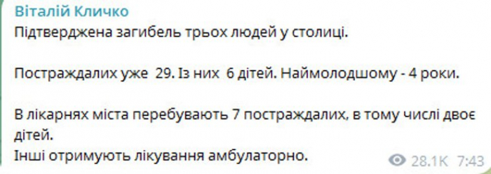 Кличко Повідомлення Віталія Кличка